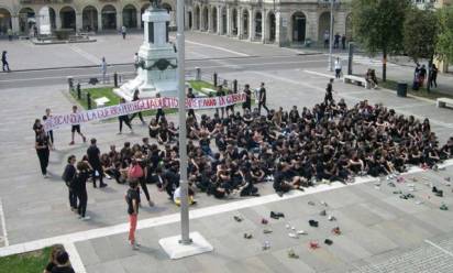 Gli studenti di Mogliano in piazza contro la guerra in Siria