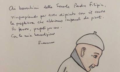 Il Papa scrive ai ragazzi delle medie dell'Istituto Filippin: &quot;Pregate per me&quot;