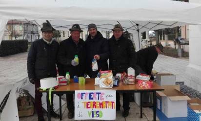 Raccolta di generi alimentari per i terremotati a Salgareda e a Campobernardo