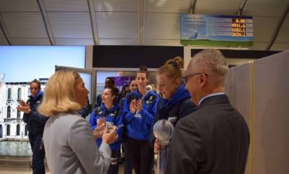 Imoco volley sul tetto del mondo: accoglienza trionfale in aeroporto