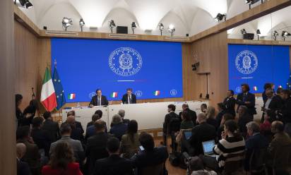 Conferenza stampa del ministro Giancarlo Giorgetti