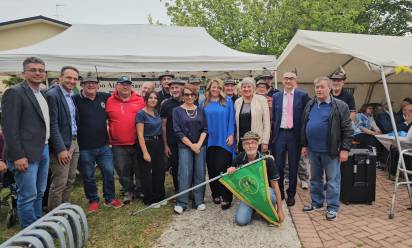 Povegliano, festa con gli alpini e gli anziani ospiti a Casa Marani