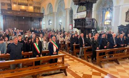 Un momento delle celebrazioni in chiesa a Cavaso del Tomba per la benedizione e l’inaugurazione dell’organo Malvestio